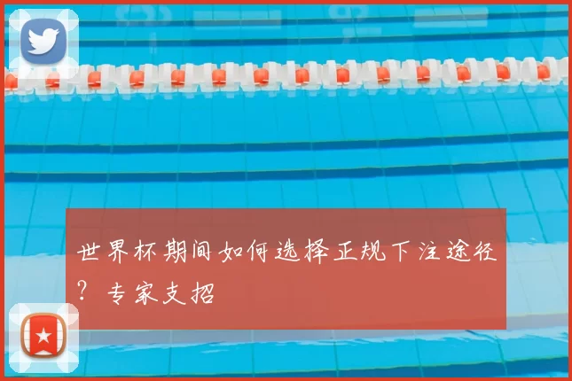 世界杯期间如何选择正规下注途径？专家支招